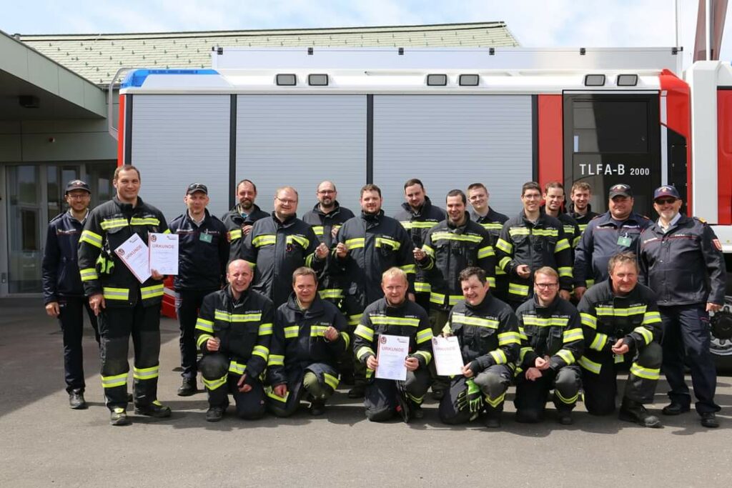 FF St. Thomas hat die Branddienstleistungsprüfung in Bronze absolviert
